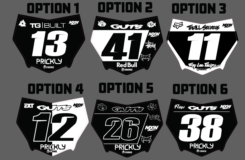 MotoCutz Plate Decal